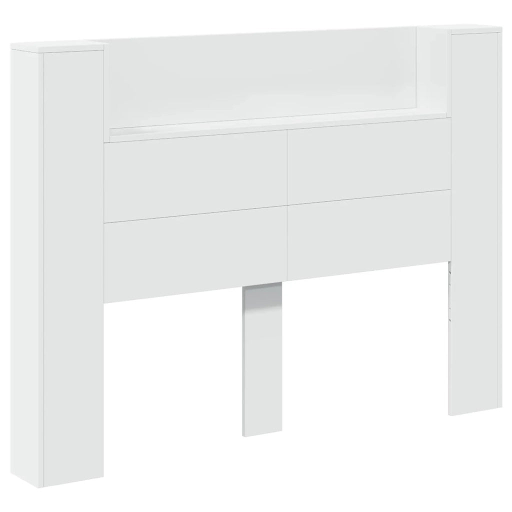 Testata con Mobile e LED Bianco 140 x 16,5 x 103,5 cm