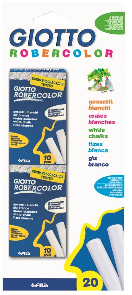 FILA GESSETTI 20 PZ BIANCHI