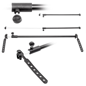 Cavalletto da officina per supporto riparazione bicicletta manutenzione regolabile nero 105 -190 cm 3413010/2
