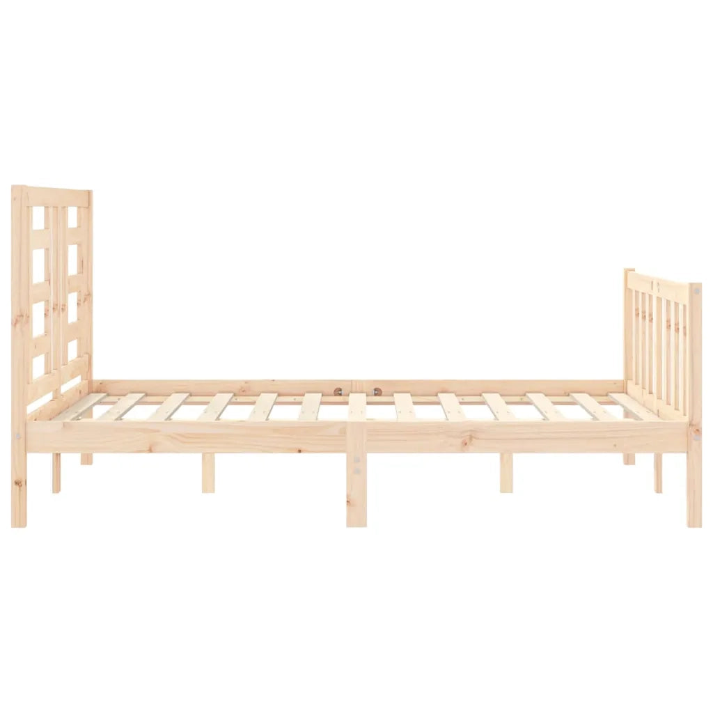 Giroletto senza Materasso-Struttura Letto 140x200 cm in Legno Massello di Pino 253378
