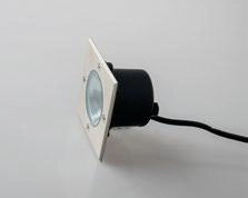 FARO A INCASSO CALPESTABILE LED WALK ACCIAIO QUADRATO 8W 930LM 3000K IP67 10X10X7,78CM