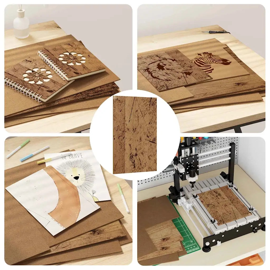 Pannelli decorativi 12 pz Legno vecchio 30 x 42 x 0.27 cm CFW7977989