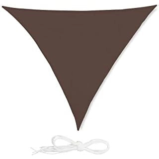 TENDA A VELA TRIANGOLARE 5X5X5M MARRONE IN POLESTE