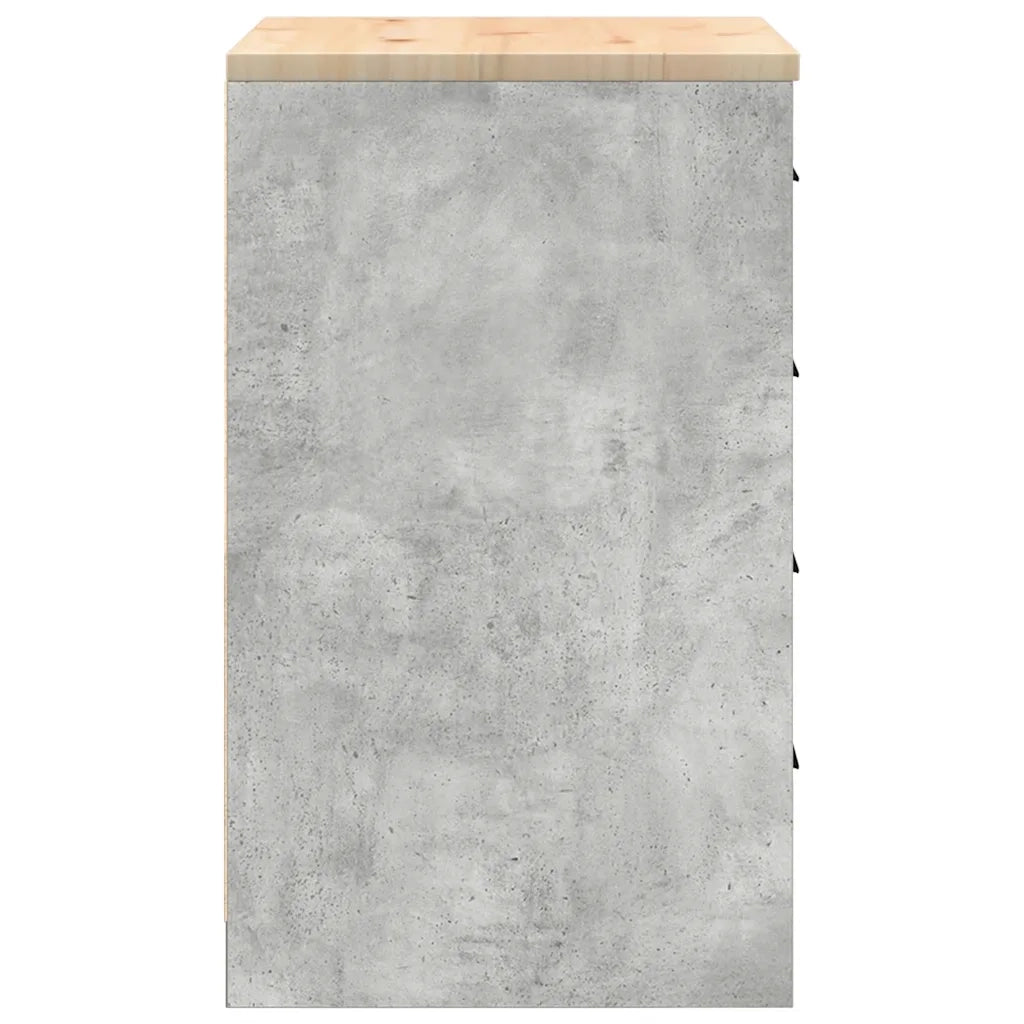 Armadietto da Garage Grigio cemento 60x51x85 cm CFW1112489