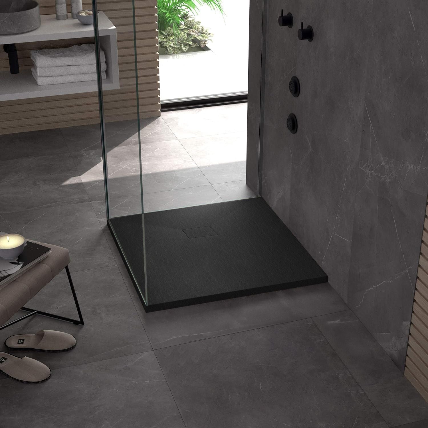 Piatto Doccia Magnum Black 90x90