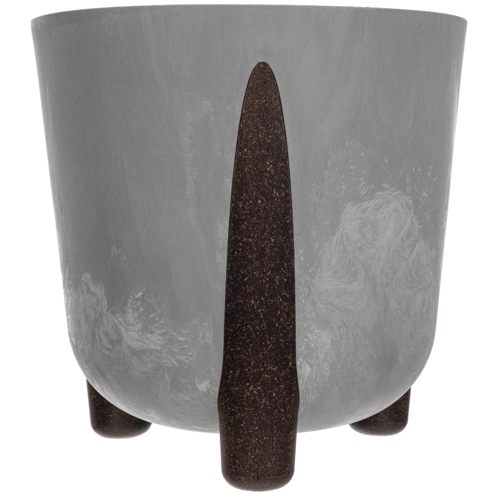 Vaso da fiori KADAX, coprivaso, supporto per fiori, grigio, 21 cm