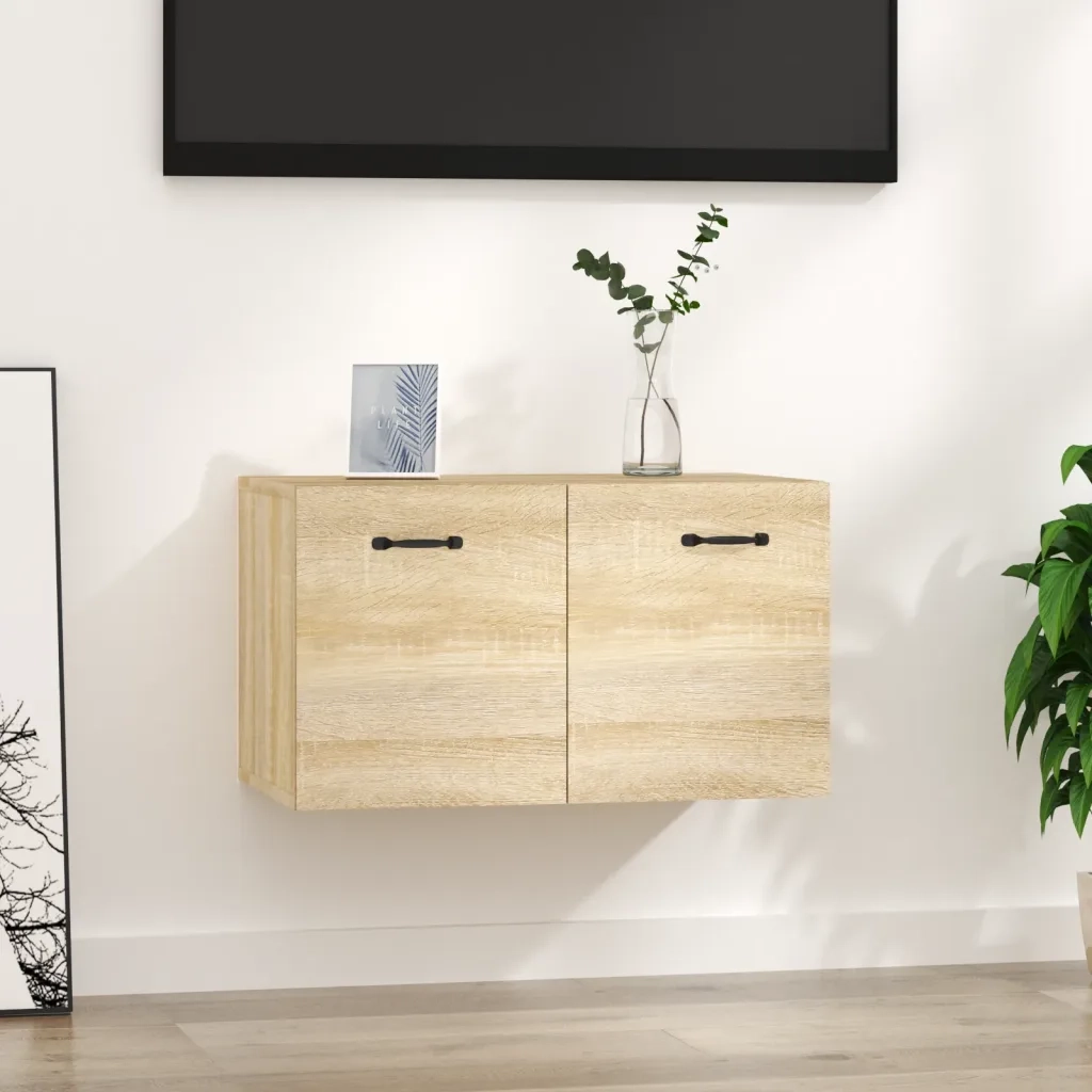Mobile a Parete Rovere Sonoma 60x36,5x35 cm Legno Multistrato 812918