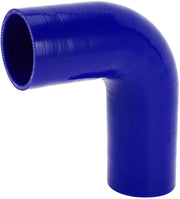 Slang di Raffreddamento 63 mm ID - 150 mm Lunghezza - 90 Gradi - Slang in Silicone - Blu - Resistente ad Alta Temperatura - Slang in Silicone