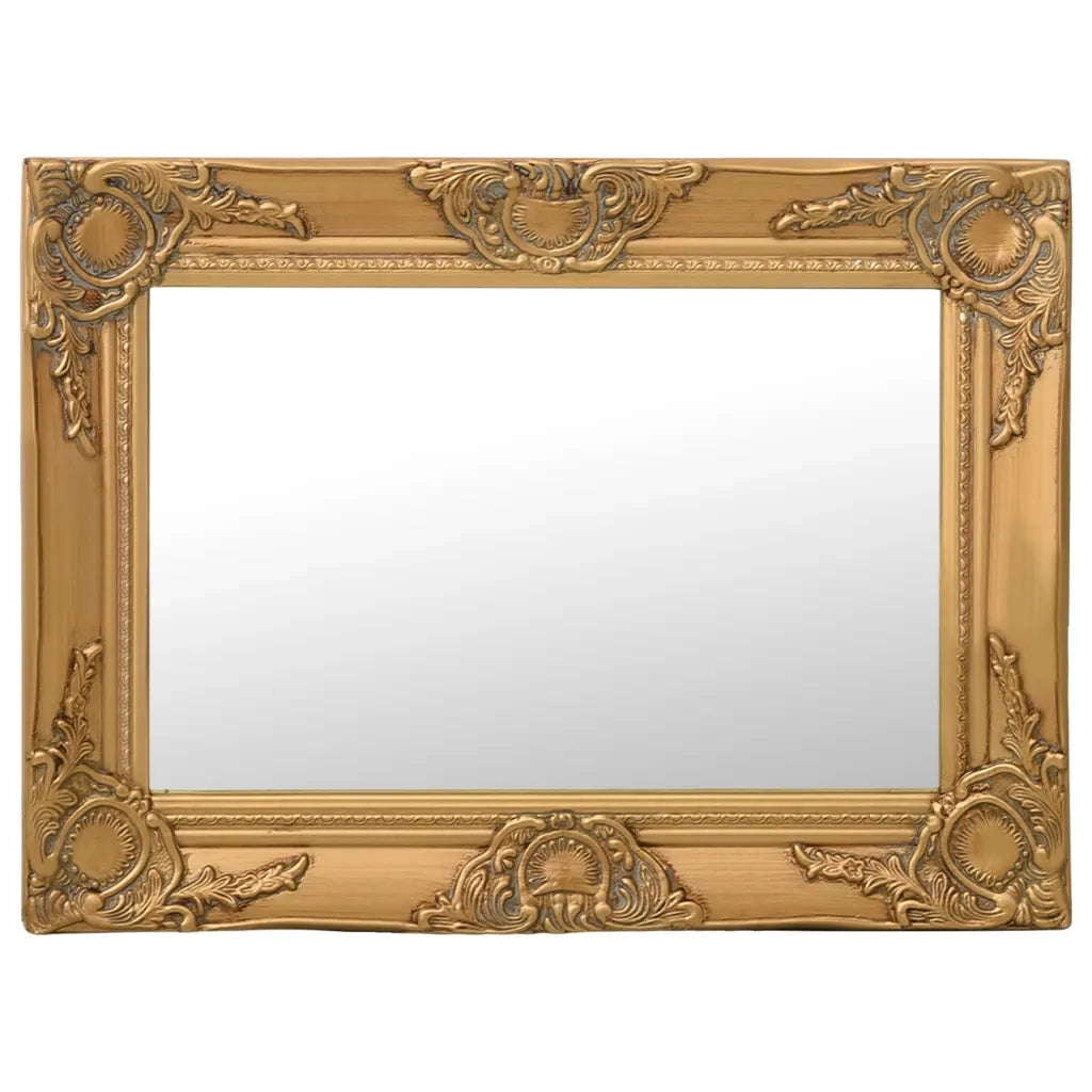 Specchio da Parete Stile Barocco 60x40 cm Oro cod mxl 40088
