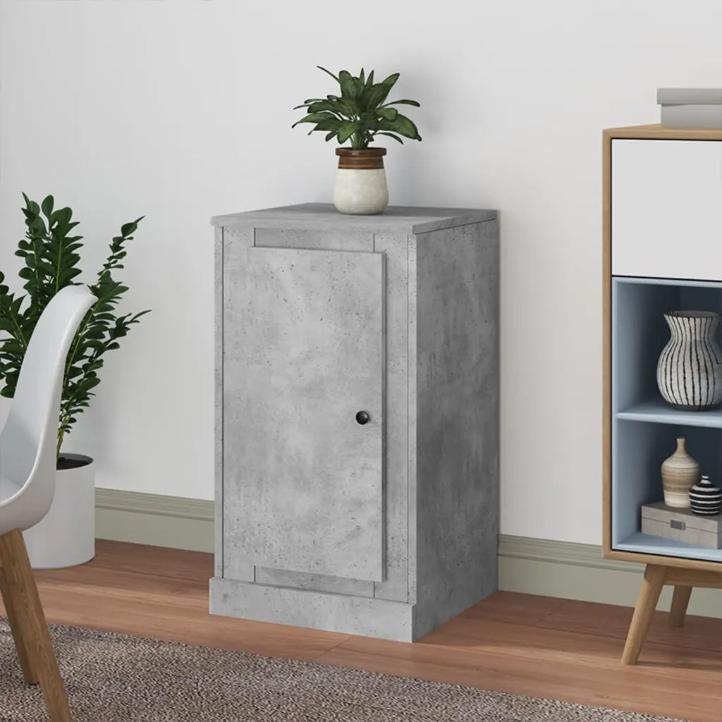 Credenza | Madia | Buffet da pranzo | Armadio da pranzo Grigio Cemento 37,5x35,5x67,5 cm in Legno Multistrato