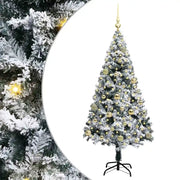 Albero di Natale Artificiale-Albero Natalizio con 150 LED Bianco 150 cm 163611