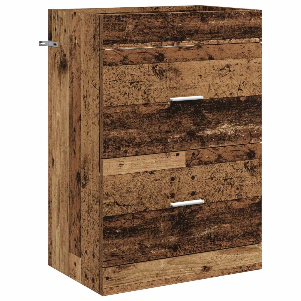 Mobiletto da Bagno Sotto Lavabo Legno antico 56 x 37,5 x 81 cm 890710