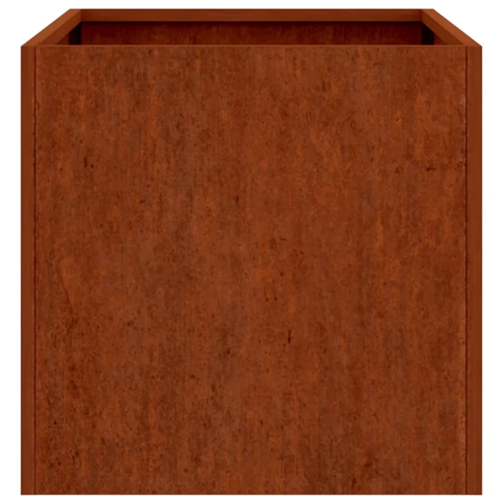 Fioriera-Vaso-Contenitore per Piante 62x40x39 cm Acciaio Corten