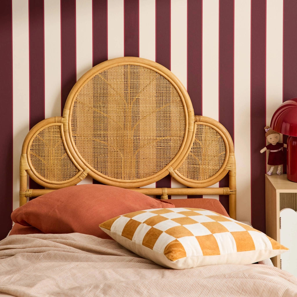 Testiera esotica in rattan, rattan naturale