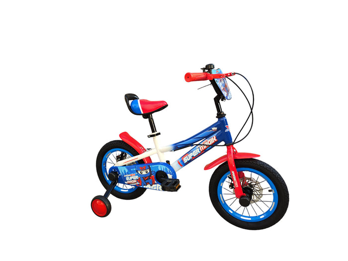 Bicicletta per Bambini 14" Freni a Disco Magik-Bike Super Blu