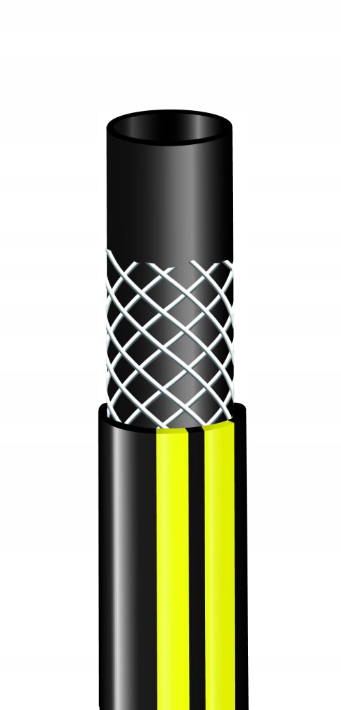 Tubo da giardino KADAX da 20 m, diametro 3/4 di pollice, per acqua, 3 strati di gomma resistente, PVC flessibile