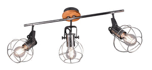 Plafoniera da Interno Attacco E27 in Metallo argento anticato