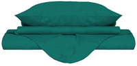 Copripiumino Matrimoniale con Sacco e Federe Tinta Unita Verde Acqua