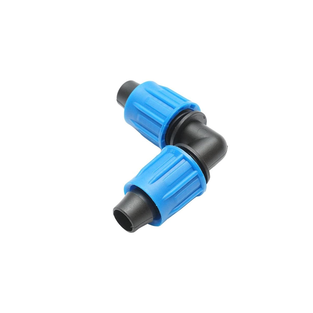 Gomito connettore per tubo di irrigazione 16x16mm per sistemi di irrigazione a goccia Adattatore a Gomito per Irrigazione a Goccia