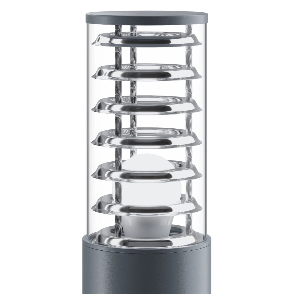 Maytoni Lampada da terra moderna Bronx 1 luce E27 IP54 grigio alluminio