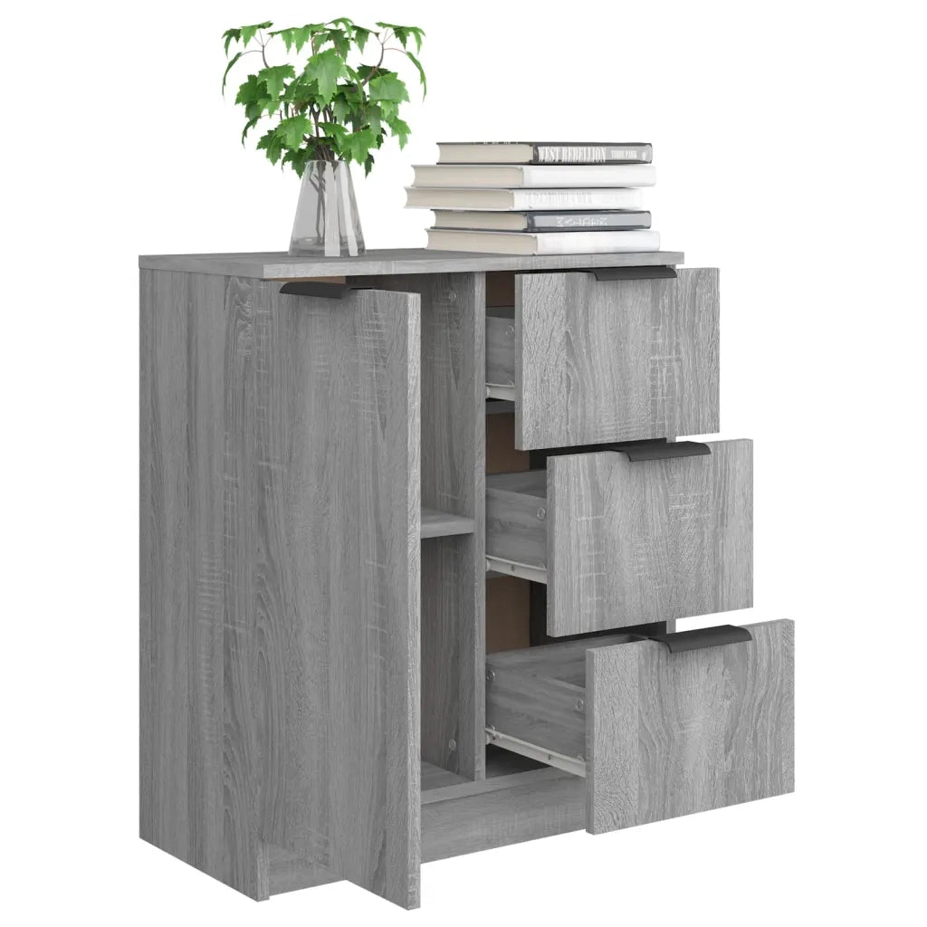 Credenza-Buffet-Armadio da cucina Grigio Sonoma 60x30x70 cm in Legno tecnico 200357
