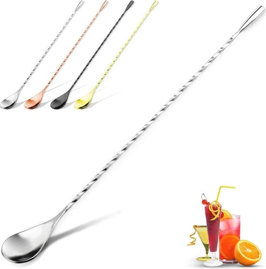 Leva per Cocktail 30 cm - Asta Lunga per Cocktailshakers, Smoothies e Altri Utilizzo