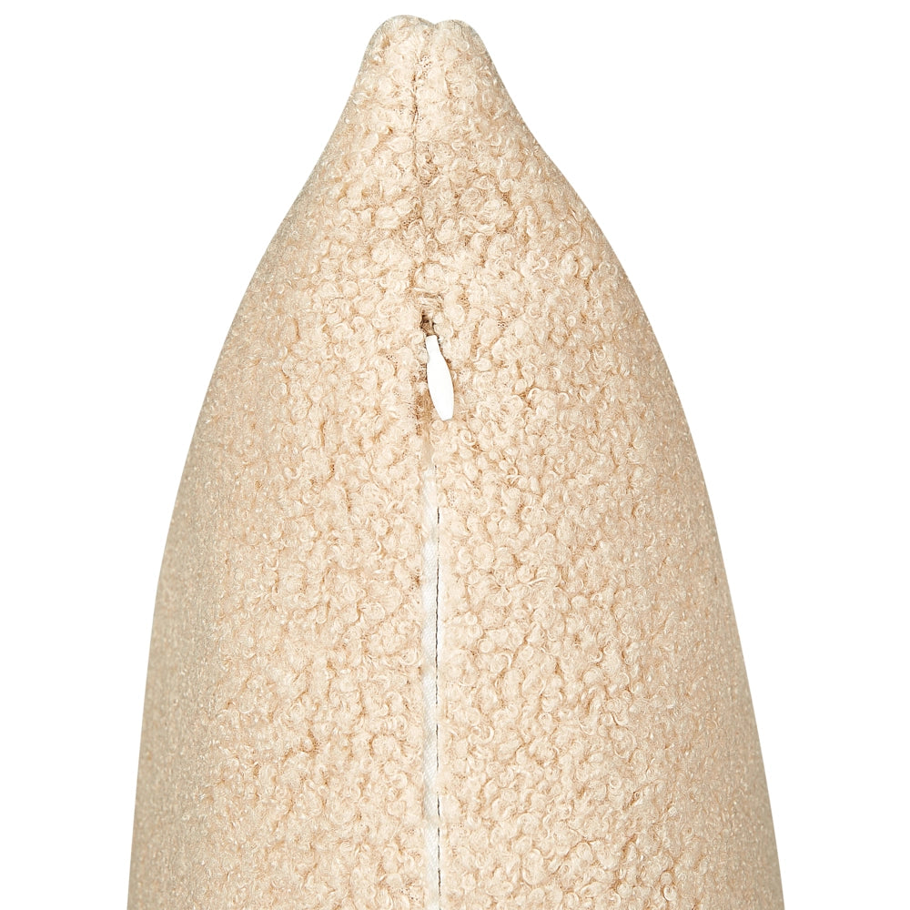 Set di 2 cuscini decorativi Sand Beige Boucle 45 x 45 cm fodera rimovibile con cerniera Accessori decorativi Boho