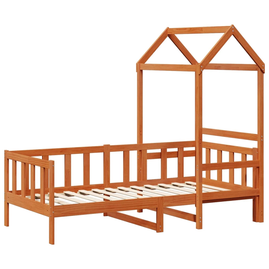 Set di Letto per il Giorno 2 pcs Marrone cerato Pino massello 3422768