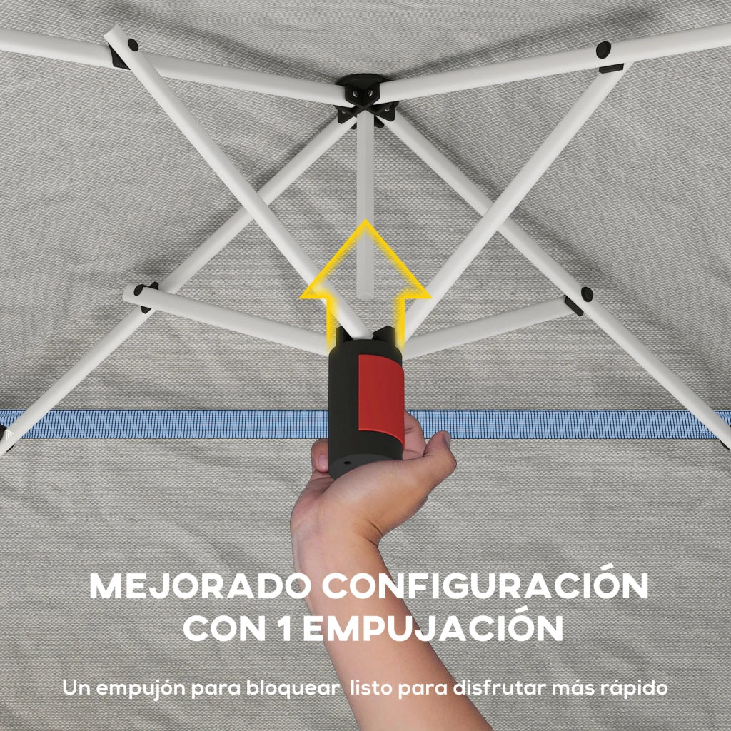 Tenda da Giardino Pieghevole ¨C Minimal ¨C 3.5x3.5 m Grigio
