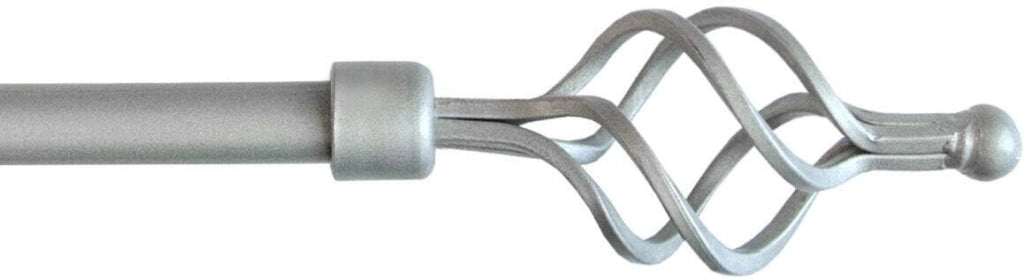 Bastone Tenda Ferro Estendibile 160-300 Asta Scorritenda modello Vortice Grigio