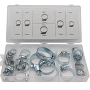 Trade Shop - Set 26 Pezzi Kit Fascette Stringitubo Con Chiusura Asimmetrica 16-40mm Assortite -