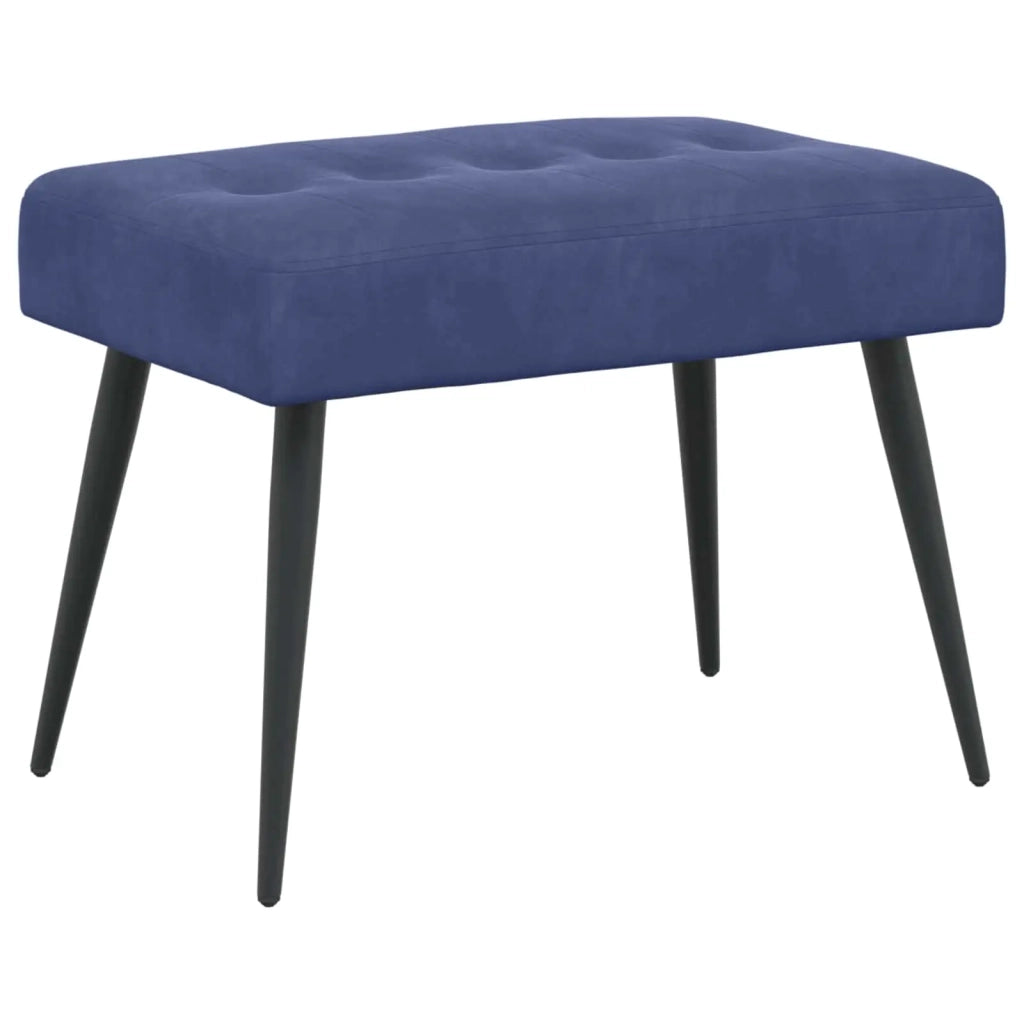 Panchina con bottoni imbottiti Blu Polizia 60 x 40 x 45 cm 42038513