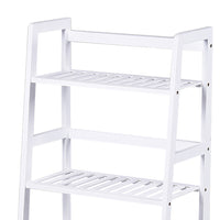 Libreria Scaffale Multiuso in Legno di Bambu 4 Ripiani 116x48x32cm Casa Ufficio