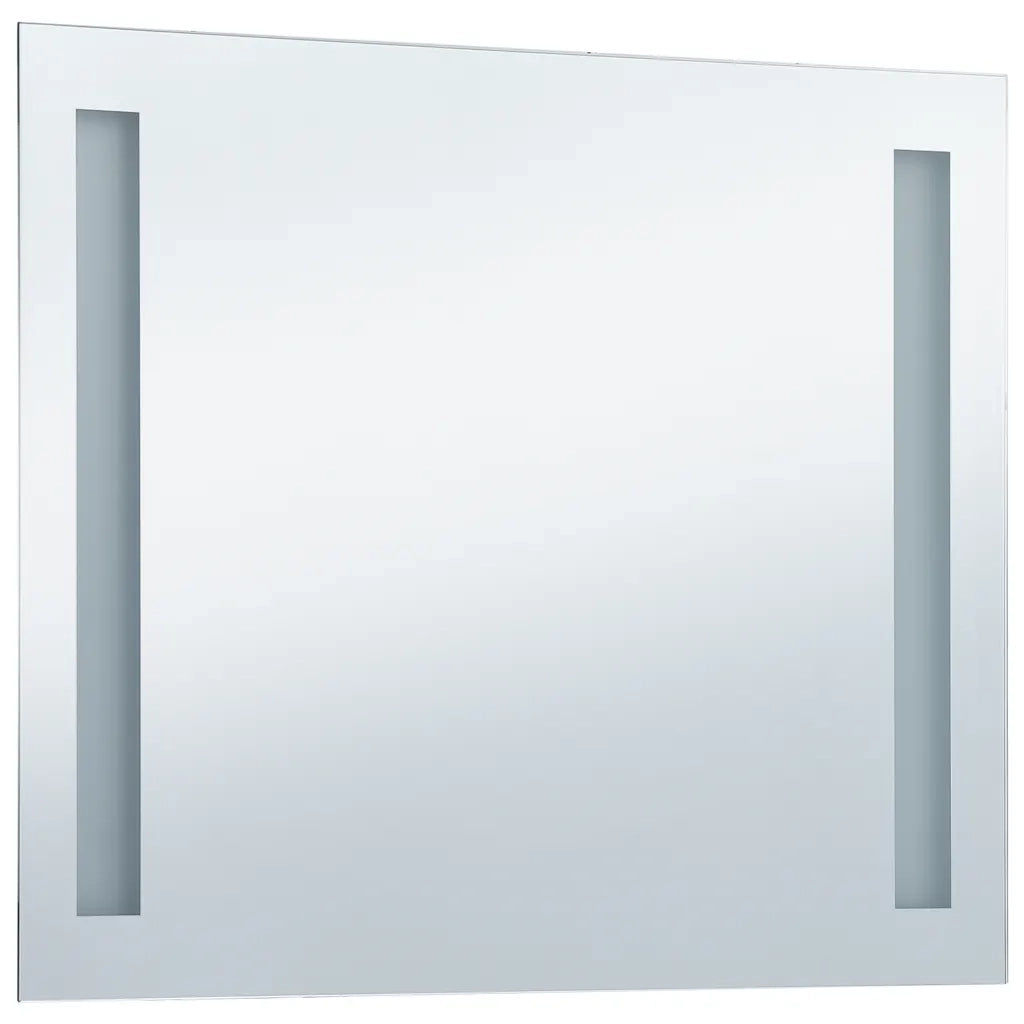 Specchio da Parete | Specchio decorativo a LED per Bagno 80x60 cm