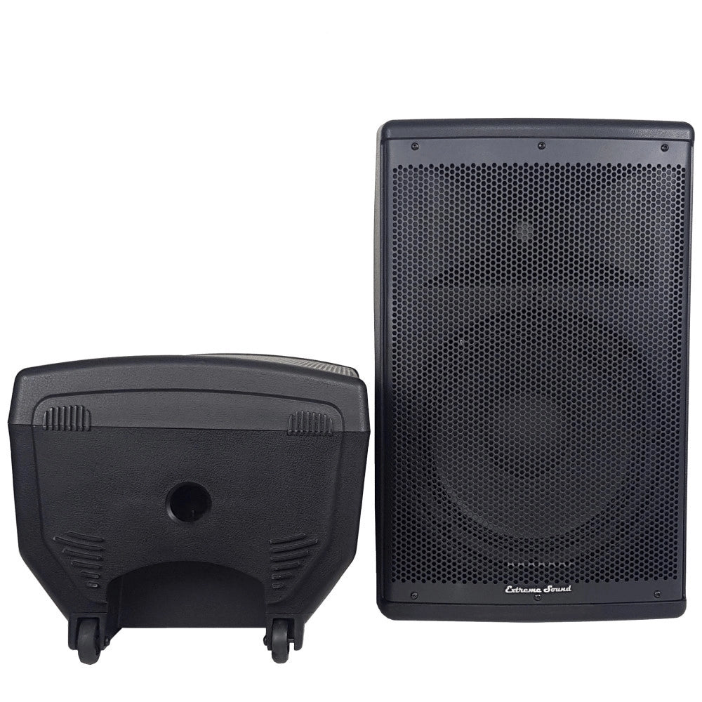 Trade Shop - Coppia Casse Audio Acustiche 3600 W Extreme Sound Woofer 12" Bluetooth Usb Djn-12 -