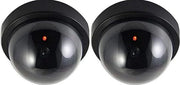 Cassetta di Simulazione (2 pezzi) - Sicurezza all'aperto e all'interno - Simulatore di Camera di Sicurezza - Impermeabile - Con Indicatore LED - Senza Batterie - Simulatore di Camera - 35W - Circolare - Nero