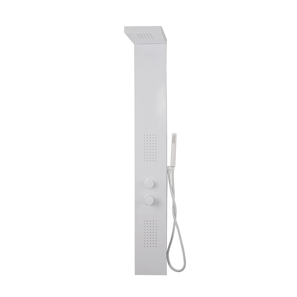 Colonna doccia pannello idromassaggio effetto cascata YH8124 SIDNEY - Bianco