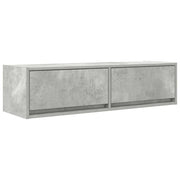 Mobile TV a parete moderno e salvaspazio 100 x 31 x 25,5 cm legno composito grigio cemento 02_0051704