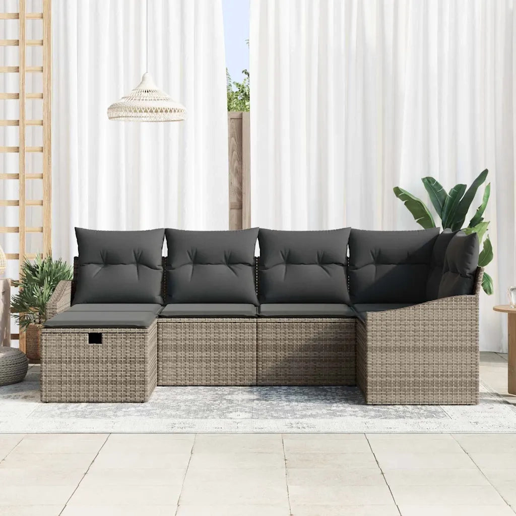 Set di divani con cuscino 7 pcs polyrattan