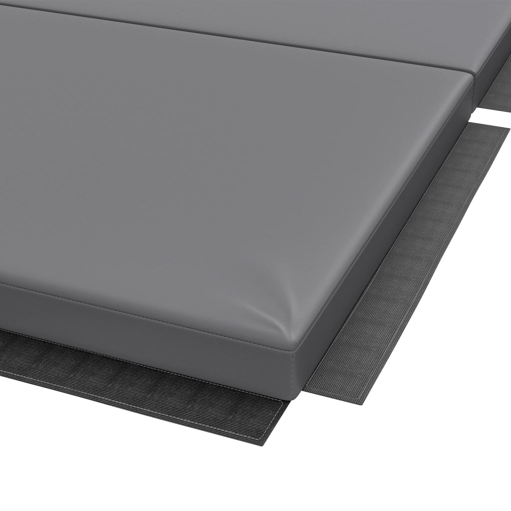 Tappetino da Ginnastica Pieghevole Materassino Fitness Antiscivolo 180x80x5H cm in Schiuma EPE Grigio