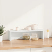 Scaffale da Cucina Impilabile Bianco 60x15x16 cm in Truciolato 860499