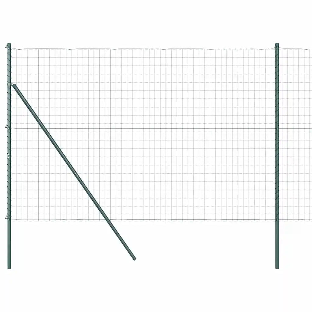 Recinzione con Posto Verde 1,6 x 10 m Acciaio e PVC