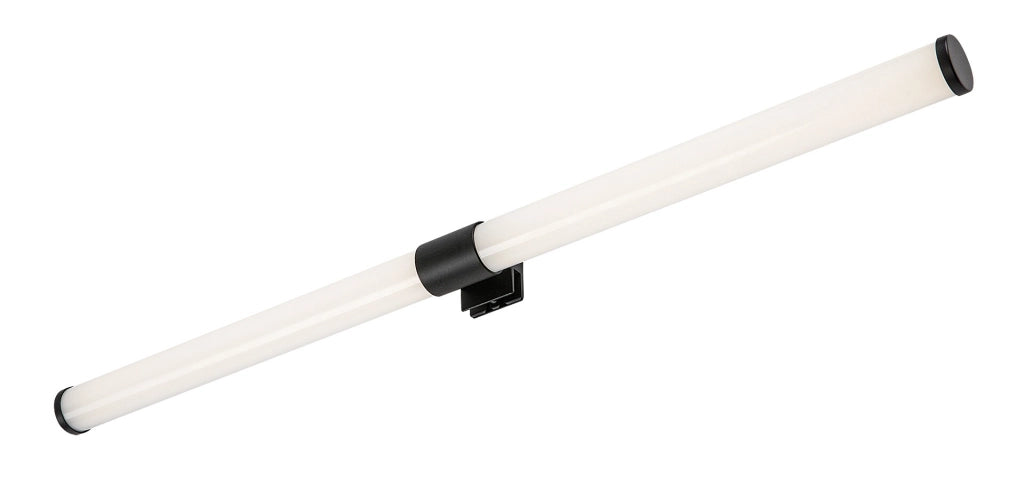Applique bagno specchio LED Zain nera IP44 Rabalux