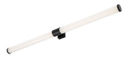 Applique bagno specchio LED Zain nera IP44 Rabalux