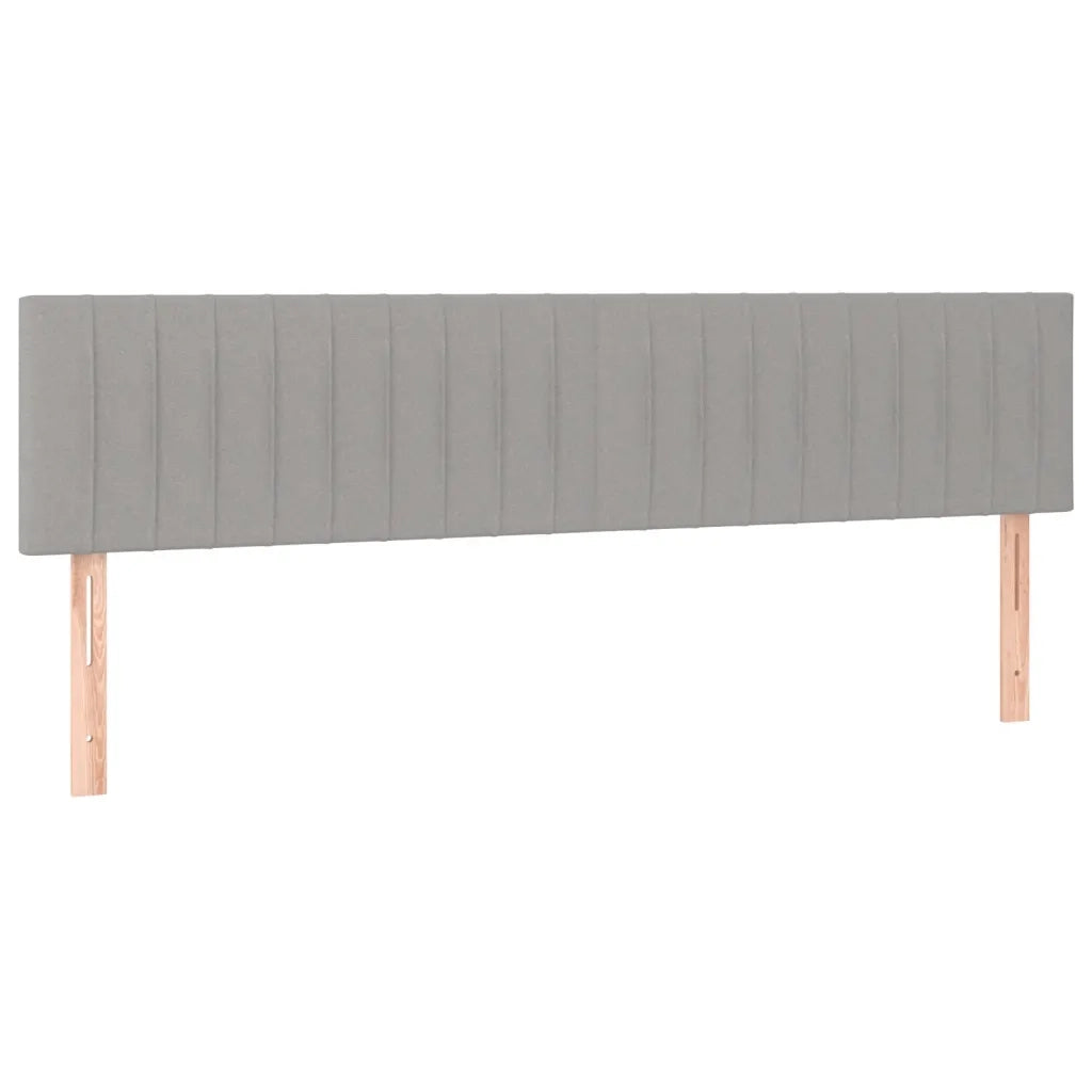 Giroletto a Molle con Materasso Grigio Chiaro 120x190cm Tessuto
