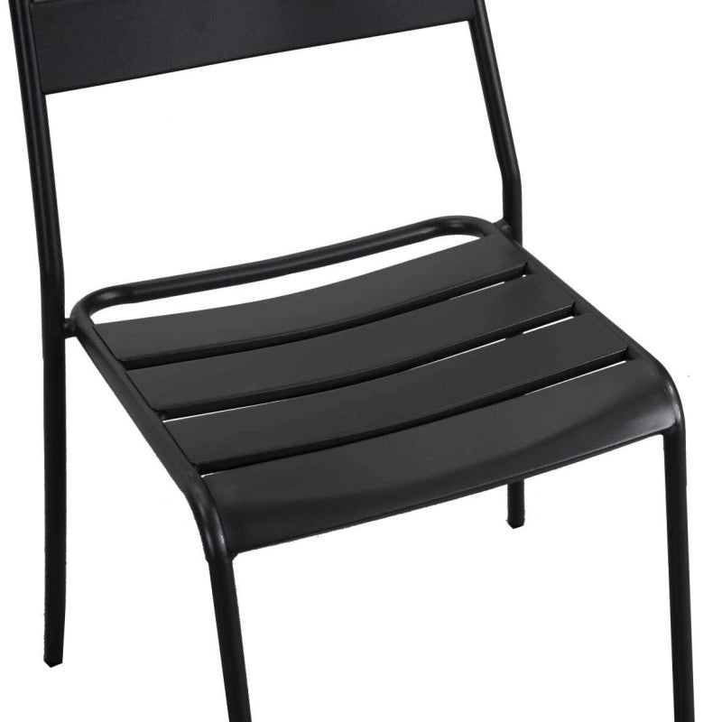 Sedia metallo Rovigo antracite cm 50x54h42/87