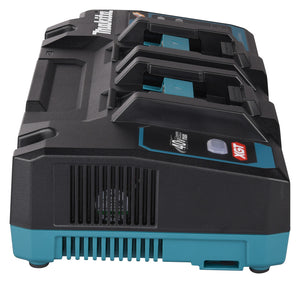 Makita DC40RB 191N09-8 Caricabatterie Rapido Doppio 40V XGT – Ricarica Due Batterie Contemporaneamente