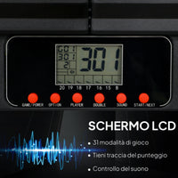 Bersaglio Elettronico con 6 Freccette e Monitor LCD per 31 Giochi 83x45x4 cm Nero e Blu