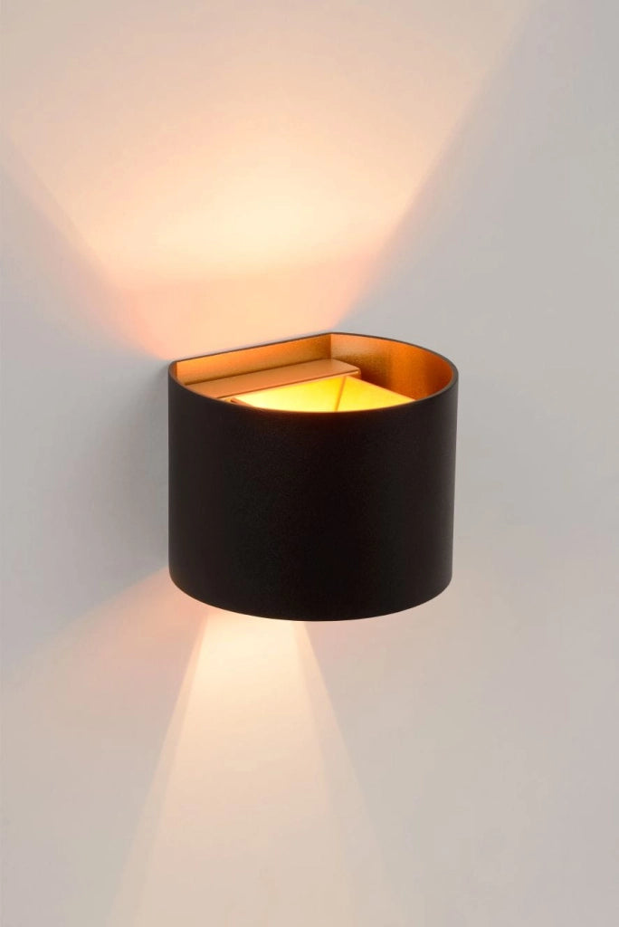 Lucide XIO applique in alluminio nera oro G9 LED 4W 2700K