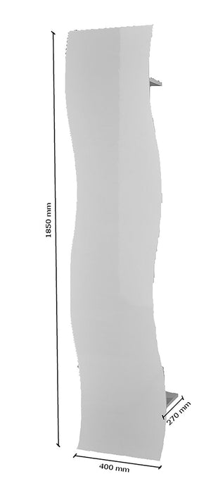 Appendiabito  40x26,6x185,2 cm Onda Bianco Lucido